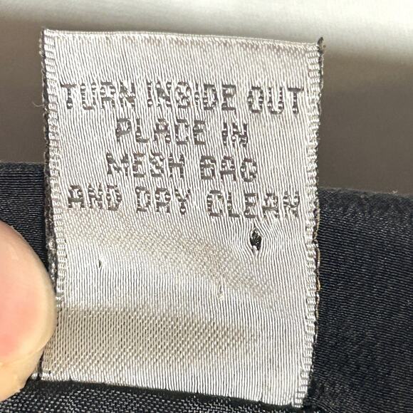 Vintage 90’s Chico’s 100% Silk Black Maxi Skirt Boho Chic Whimsigoth 12/14 L - Picture 7 of 7